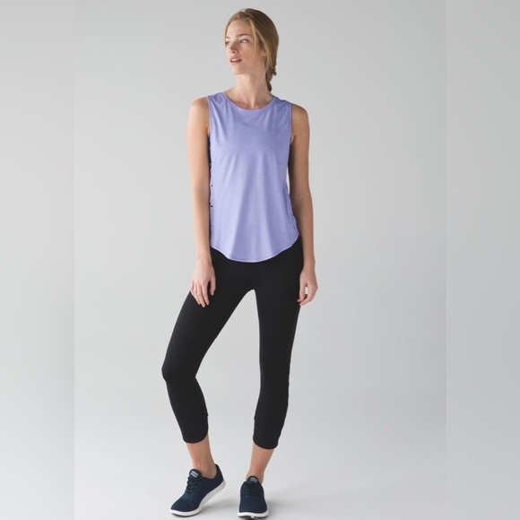 Lululemon | Var-City Muscle Tank Heathered Lilac Purple Size 10 Yoga Gym Run - Picture 1 of 9